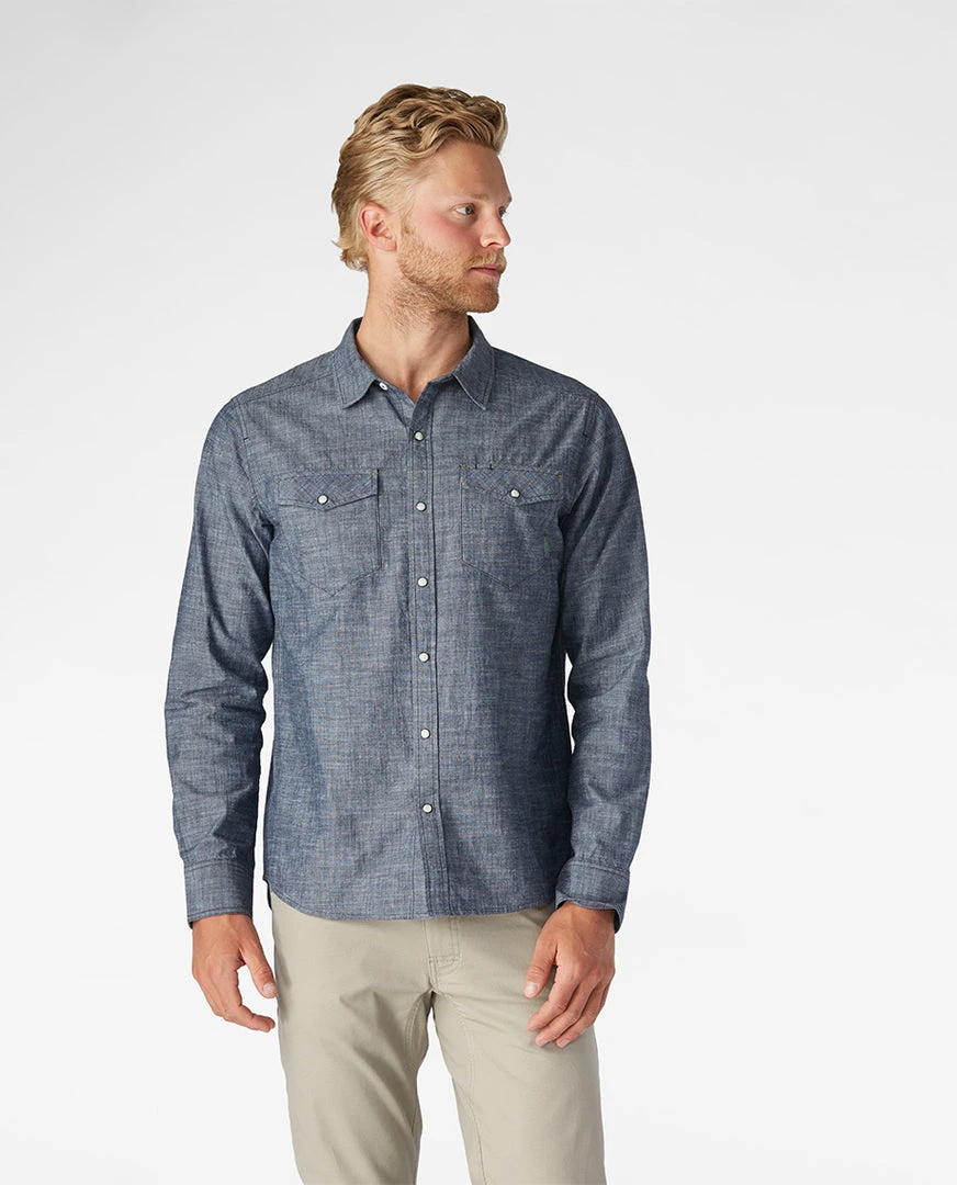 Stio Men's Ashton Chambray Shirt 5 Stio Men's Ashton Chambray Shirt