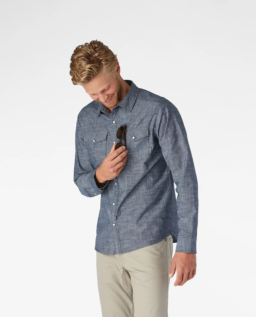 Stio Men's Ashton Chambray Shirt 6 Stio Men's Ashton Chambray Shirt