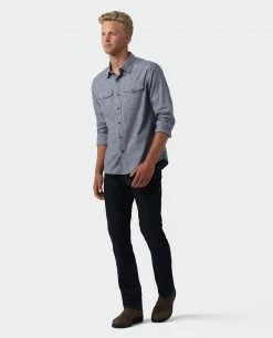 Stio Men's Ashton Chambray Shirt 44 Stio Men's Ashton Chambray Shirt