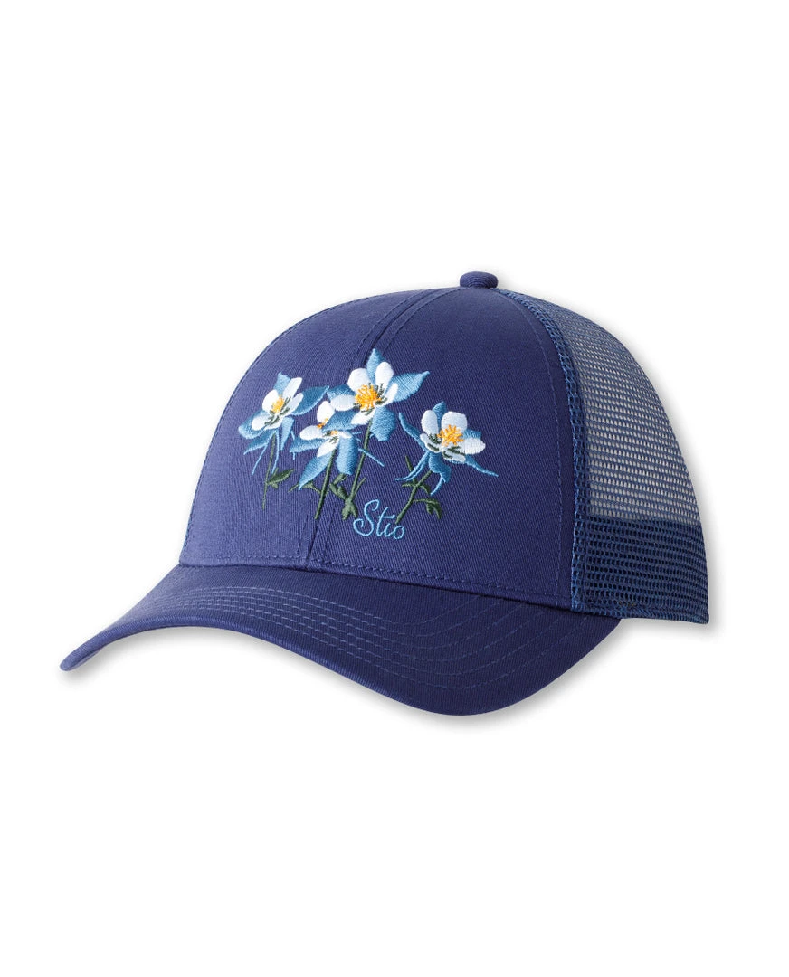 Stio Sales Shop -Stio Sales Shop Ball Cap Hat Alpine Flora Trucker Navy beeed75c f4f6 4b41 9343